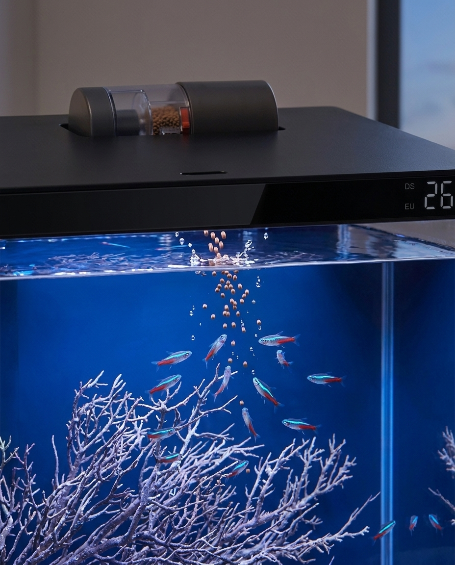 Un aquarium qui continue de vivre, même quand vous n'êtes pas là.