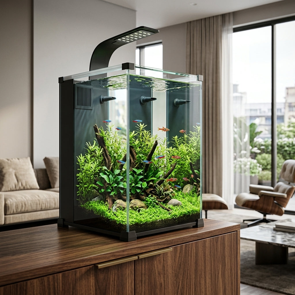 Aquarium Vertical Tout-en-Un