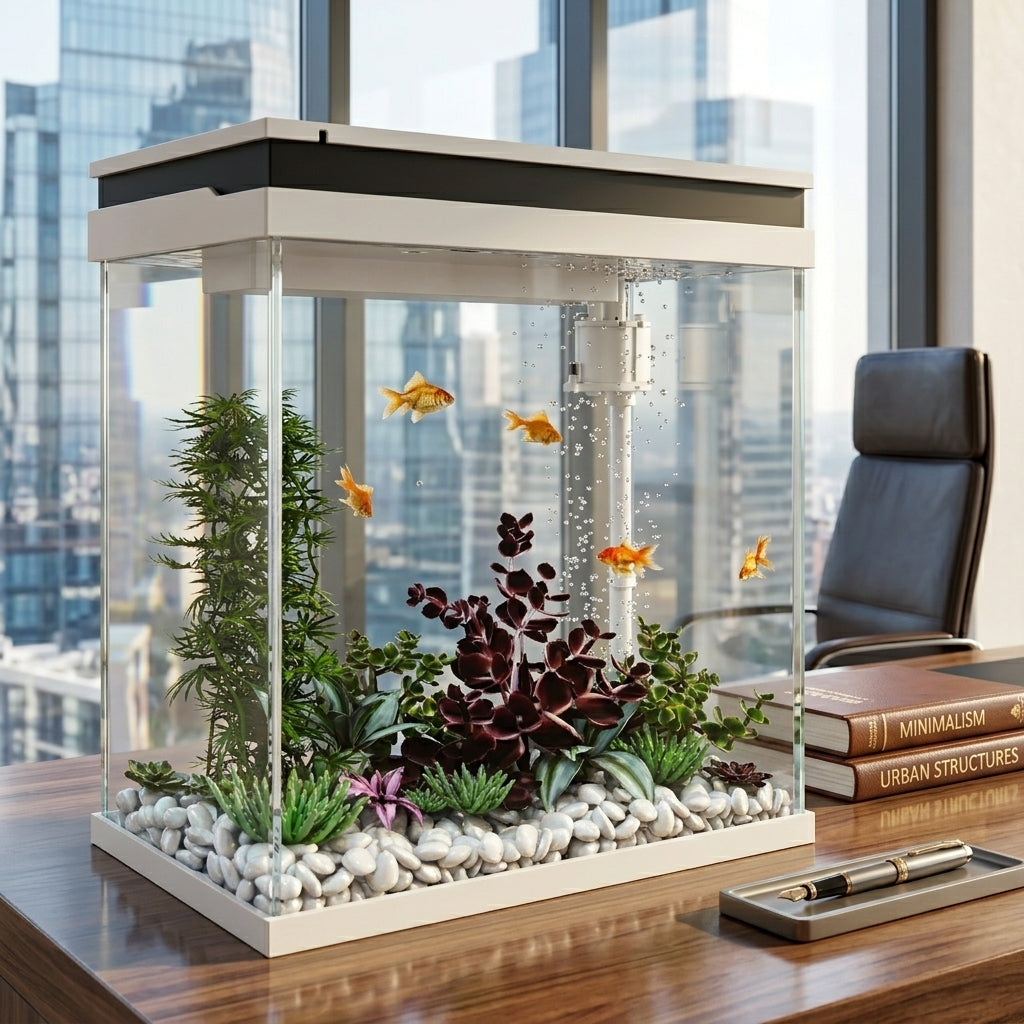 Aquarium Complet Blanc