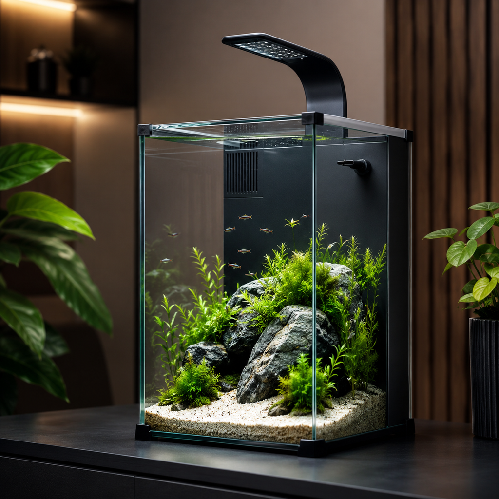 Aquarium Vertical Tout-en-Un