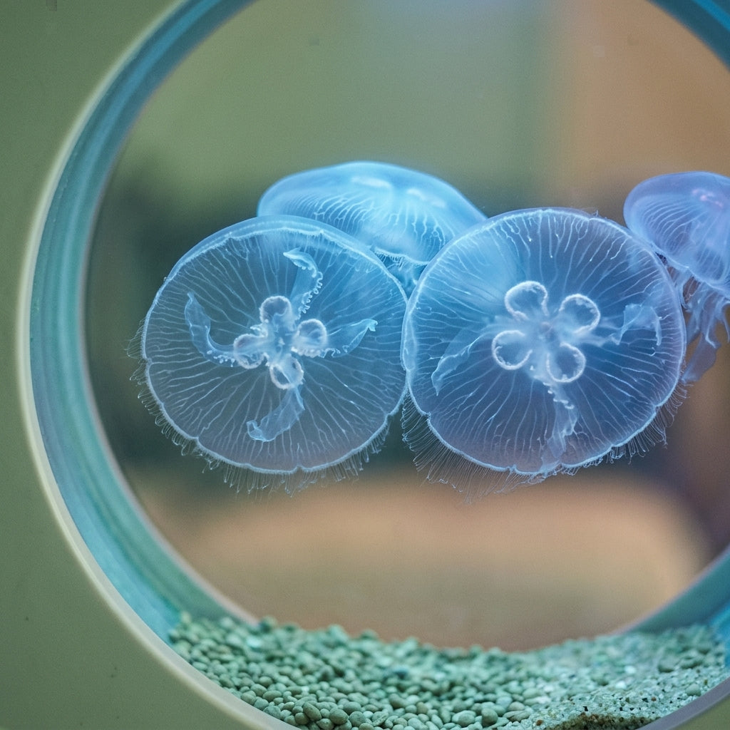 Aquarium à Méduses JellyLight - Marin 20L