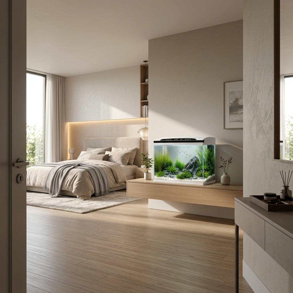 Aquarium Intelligent Blanc Connecté
