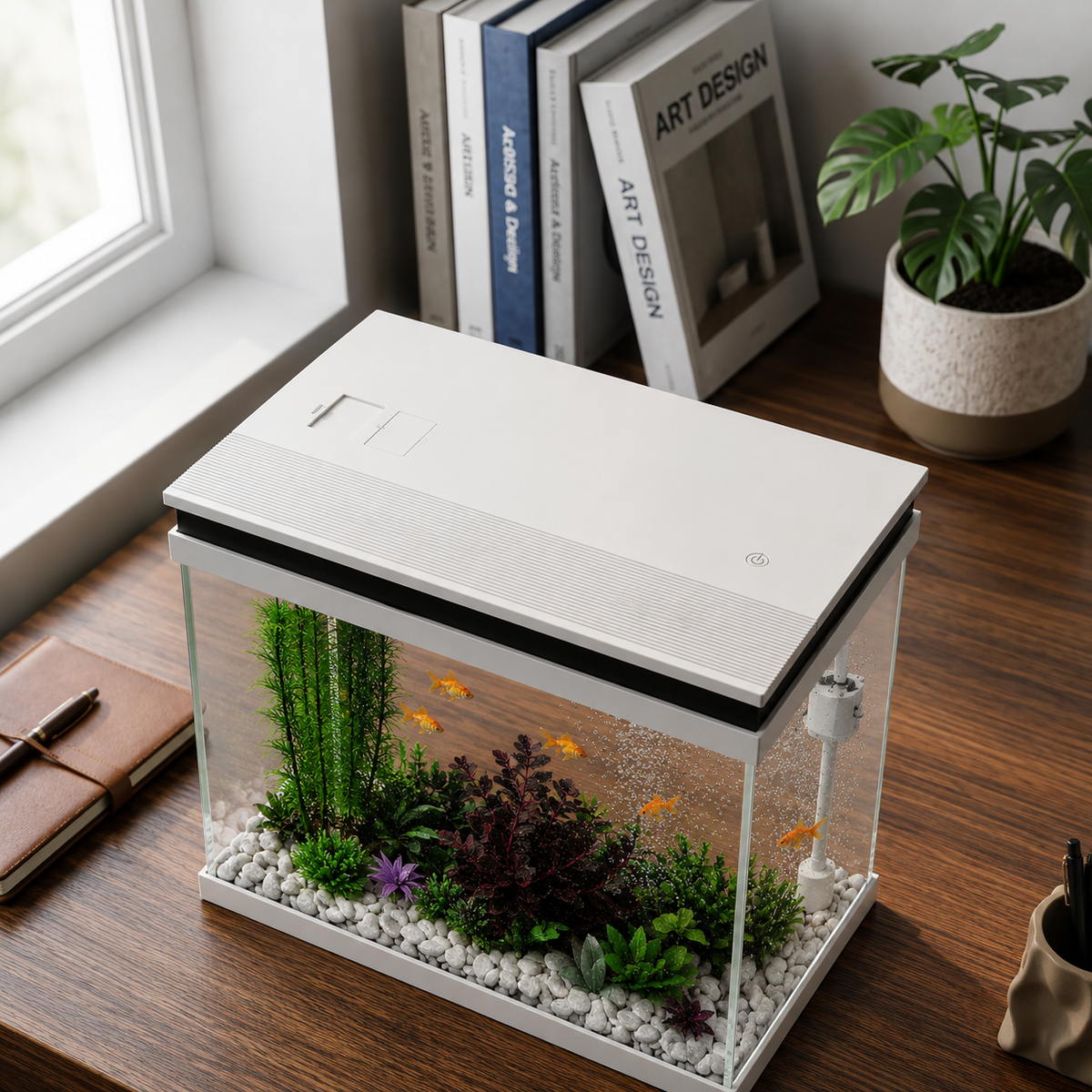 Aquarium Complet Blanc