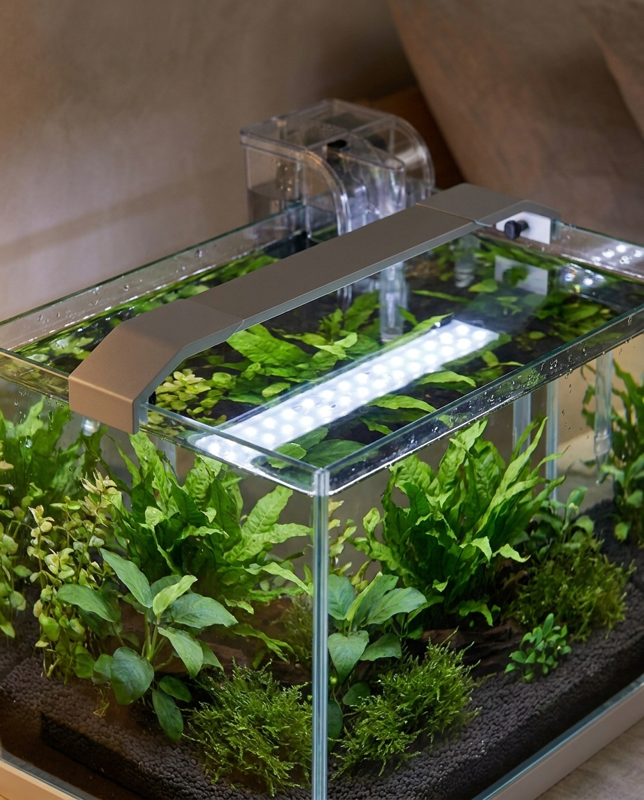 La barre support en aluminium intègre la rampe LED spectre horticole