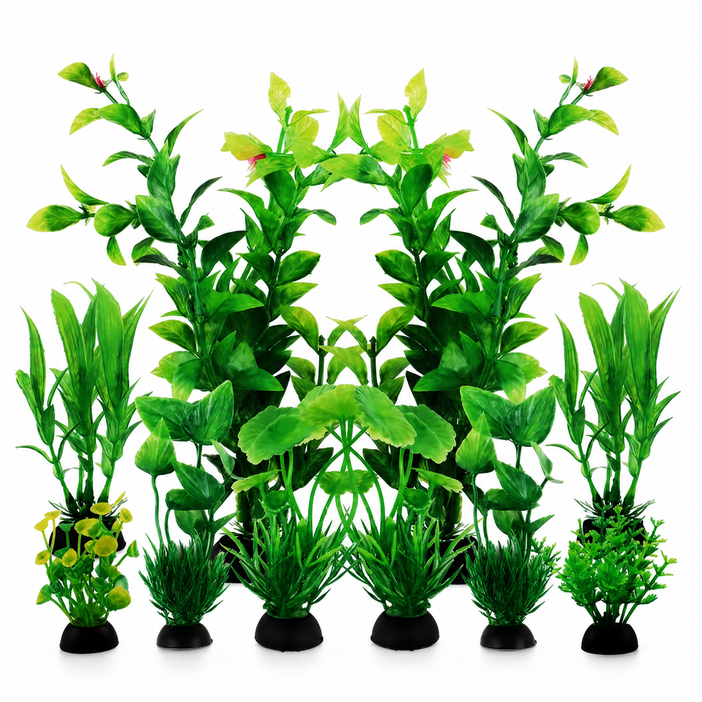 Lot de 10 Plantes Artificielles pour Aquarium