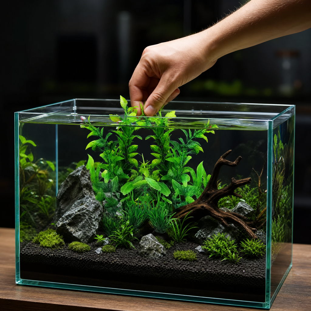 Lot de 10 Plantes Artificielles pour Aquarium